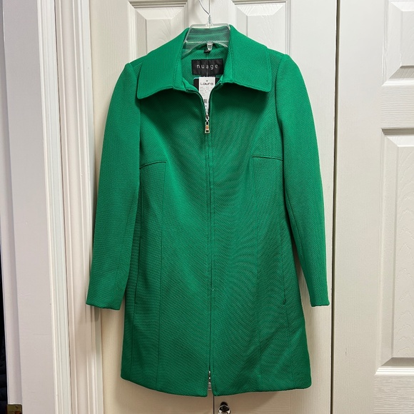 Nauge, emerald green pea coat - Picture 1 of 3